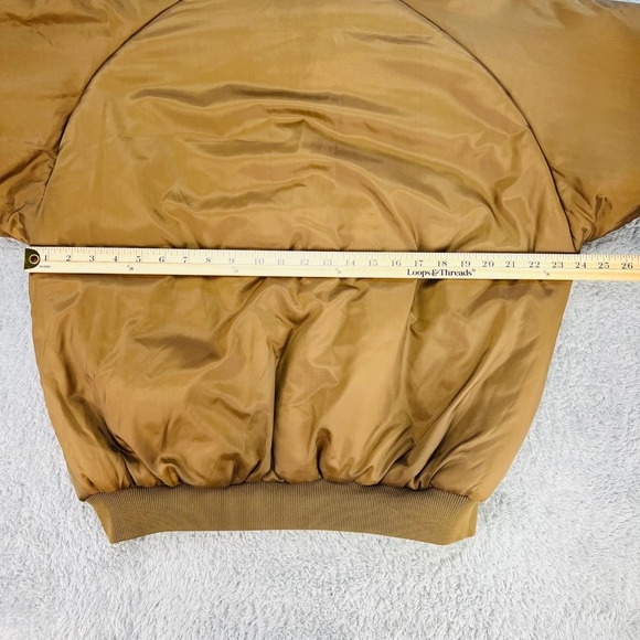 Columbia Jacket Mens Large Reversible Camo Duck Hunting Bomber Brown Nylon Down - Picture 6 of 11